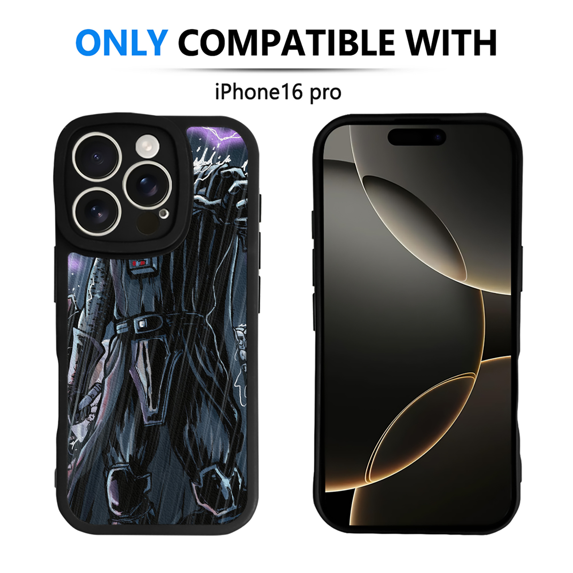 （画像用） スター・ウォーズ Star Wars 【iPhone 16シリーズ対応】シリコンスマホケース（レザー調） 材質：シリコン